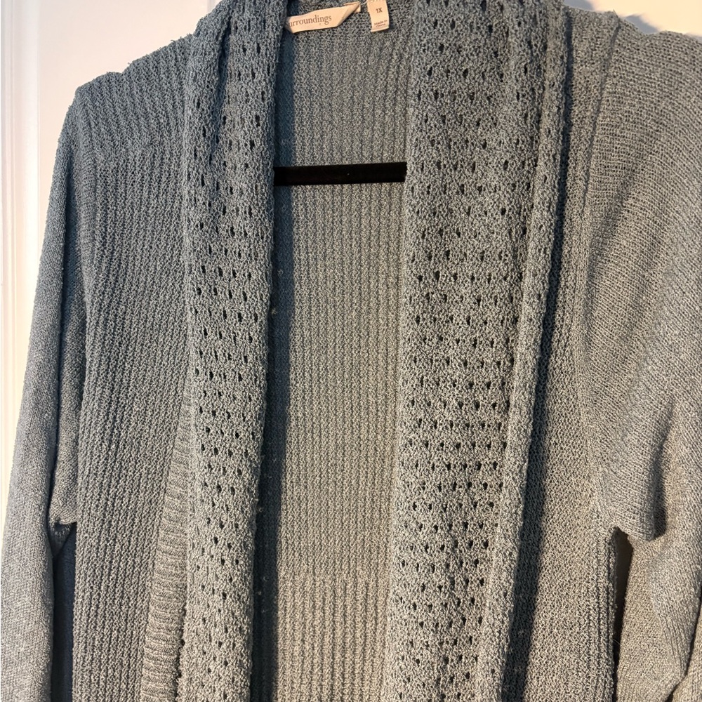 Soft Surroundings Shawl Collar Women's Cardigan - Picture 3 of 8